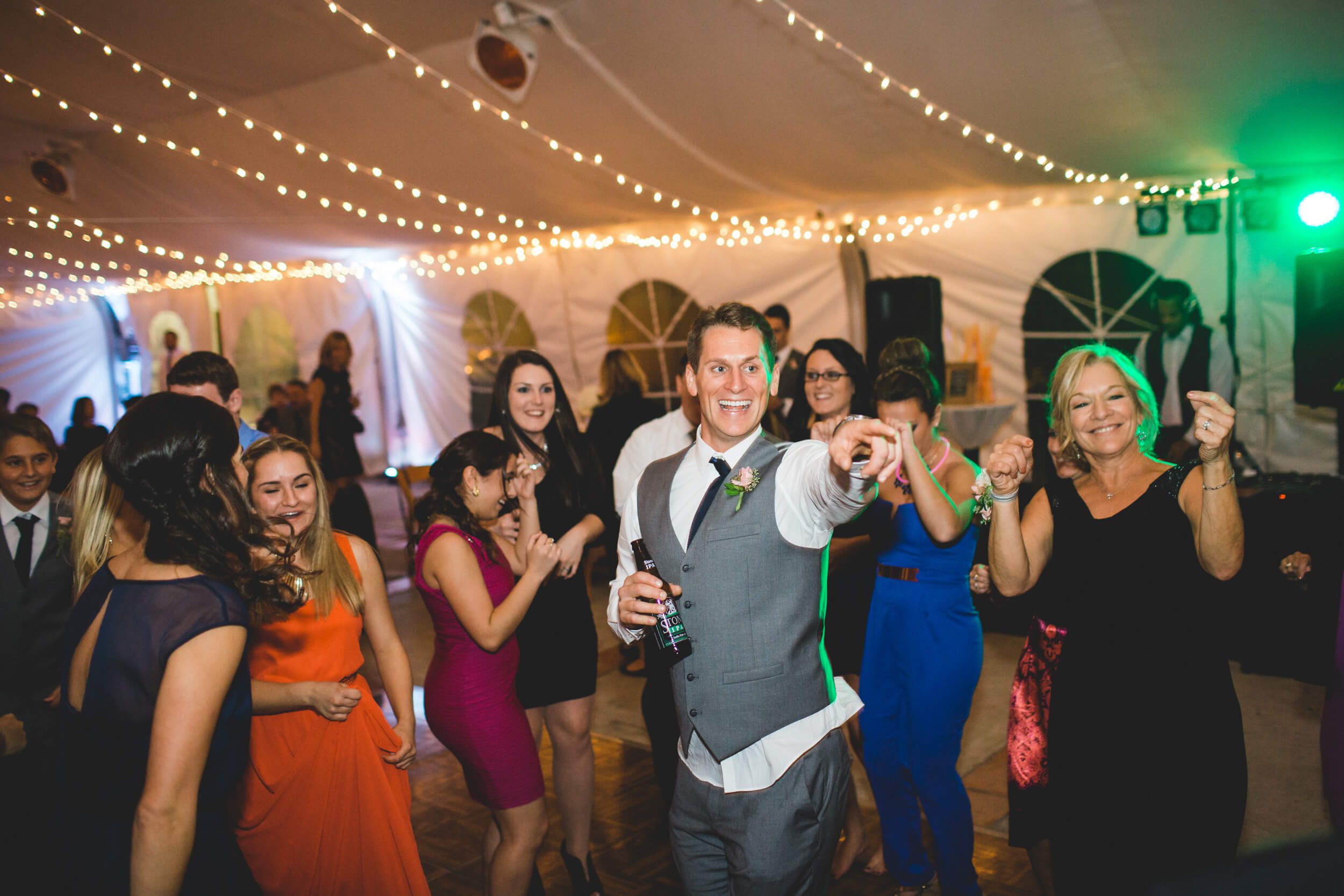 Dancing on the dance floor